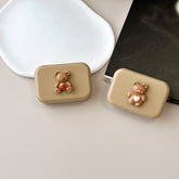 Lindo estuche para lentes de contacto de color pupila de oso